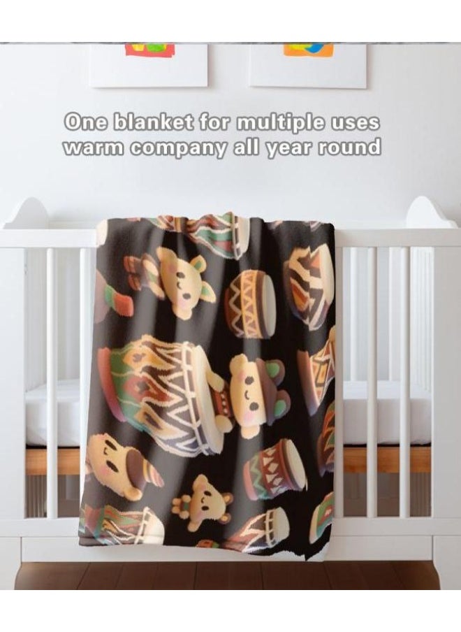 Children's or student cartoon flannel thin blanket (warm and comfortable, suitable for sleep, games) 100cm*150cm - 737