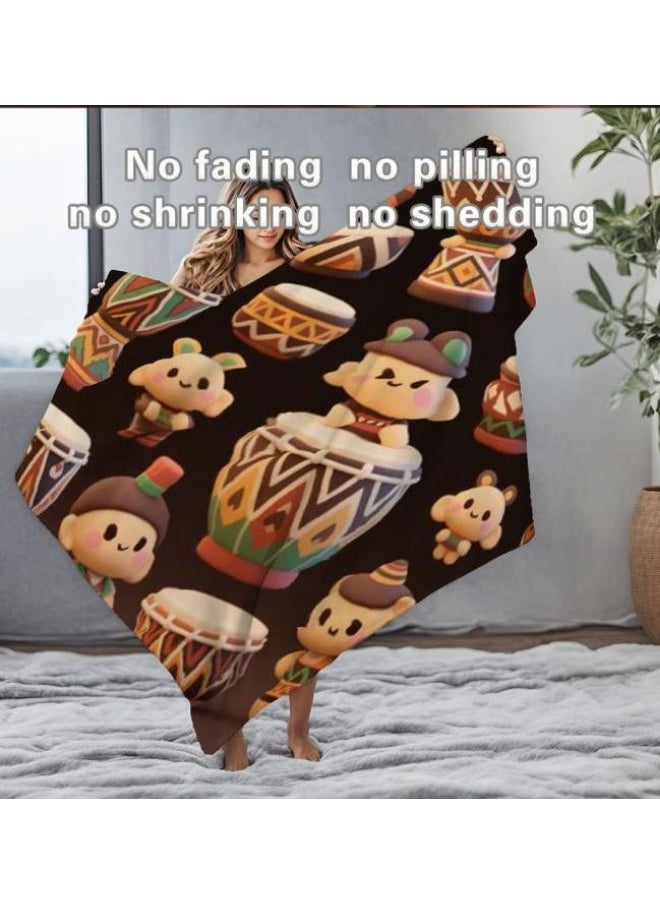 Children's or student cartoon flannel thin blanket (warm and comfortable, suitable for sleep, games) 100cm*150cm - 737