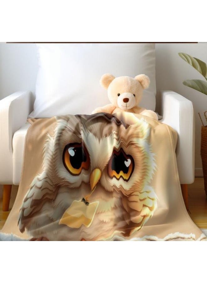 Children's or student cartoon flannel thin blanket (warm and comfortable, suitable for sleep, games) 100cm*150cm - 37