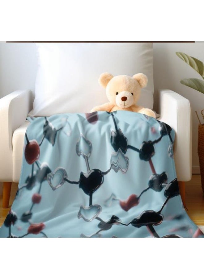 Children's or student cartoon flannel thin blanket (warm and comfortable, suitable for sleep, games) 100cm*150cm - 722