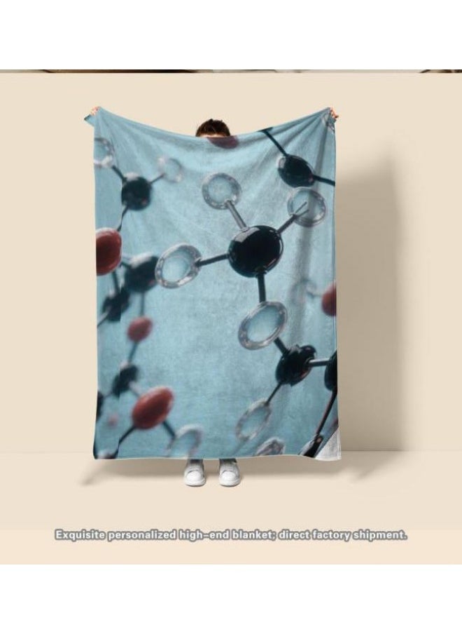 Children's or student cartoon flannel thin blanket (warm and comfortable, suitable for sleep, games) 100cm*150cm - 722