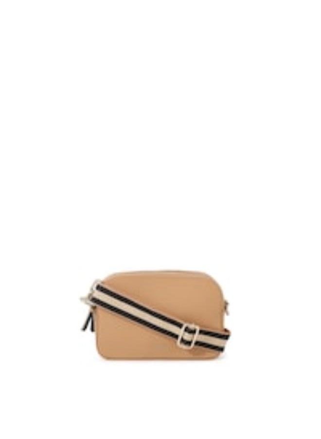 Darcelo Branded Webbing Leather Camera Bag