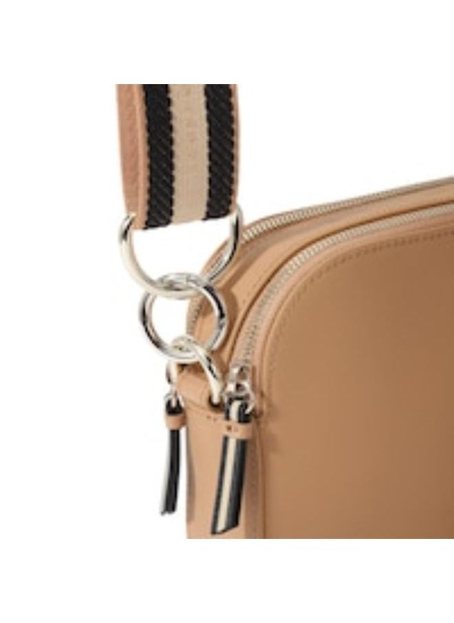 Darcelo Branded Webbing Leather Camera Bag