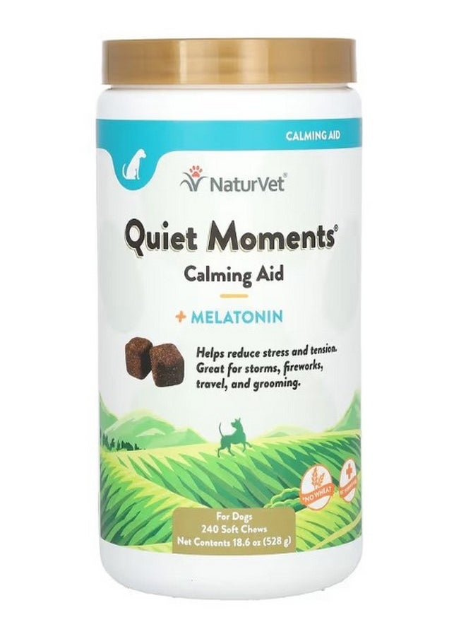 Quiet Moments Calming Aid  Melatonin For Dogs 240 Soft Chews 18.6 oz 528 g