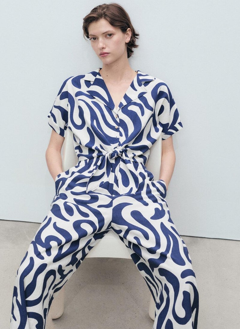 Printed Culotte Trousers