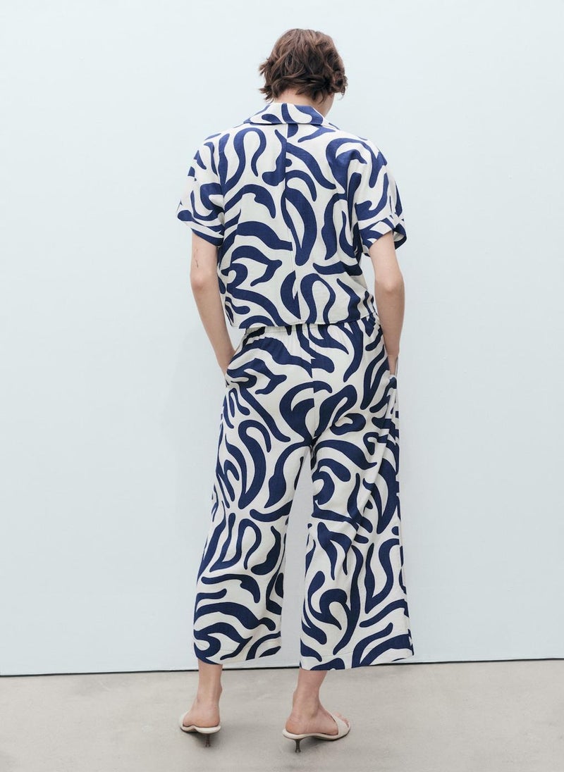 Printed Culotte Trousers