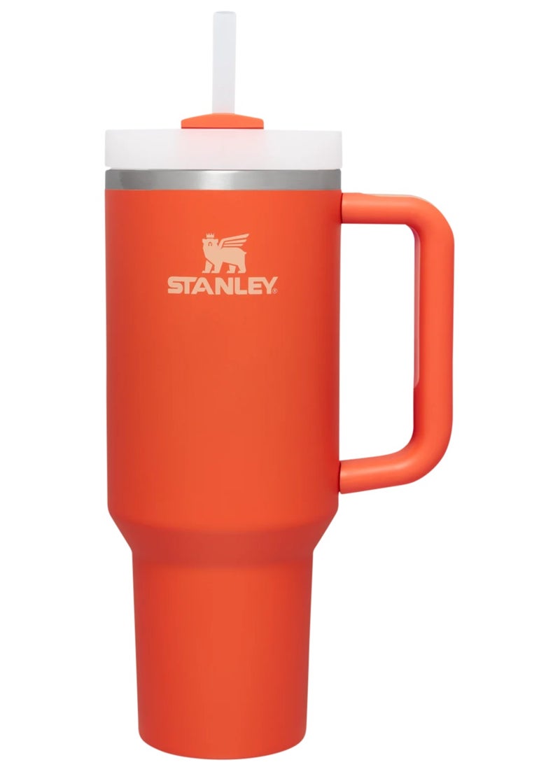 40 oz Tumbler with Handle Straw Lid, Insulated Cup Stainless Steel Vacuum Reusable Keep Cold Ice Water Travel Mug for Gifts for Women Men Lovers,