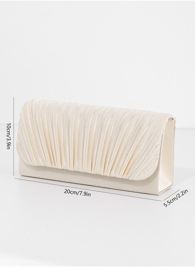 Gold solid colour high end evening bag, European and American style dress handbag, shoulder bag, capable for Cellphone and Cosmetics