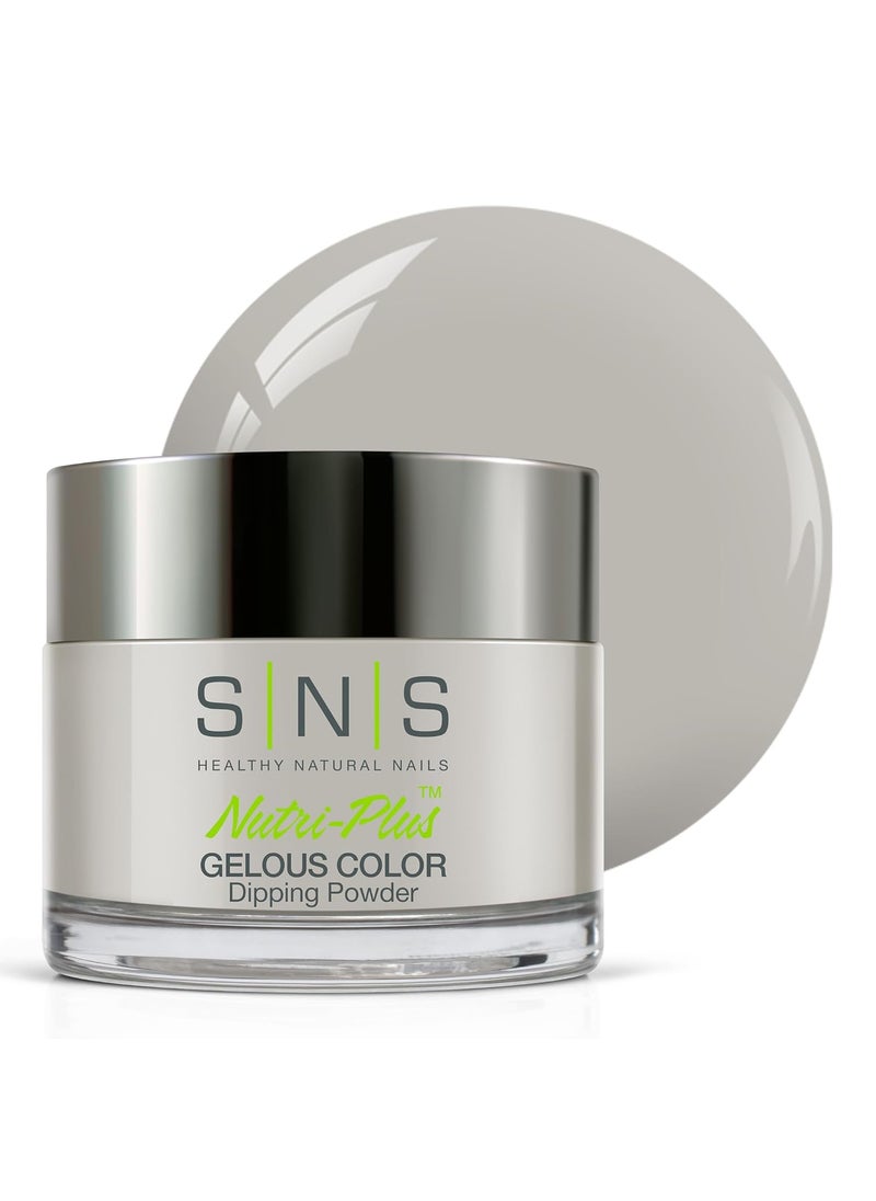 SNS Nail Dip Powder, Gelous Color Dipping Powder - I Heart NY (Gray/Pastel, Cream) - Long-Lasting Dip Nail Color Lasts 14 Days - Low-Odor & No UV Lamp Required - 1.5oz