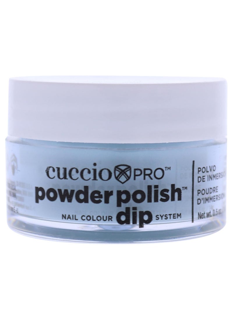 Cuccio Colour Powder Nail Polish- Lacquer For Manicures And Pedicures- Highly Pigmented Powder That Is Finely Milled- Durable Finish With A Flawless Rich Color- Easy To Apply- Denim Blue- 0.5 Oz