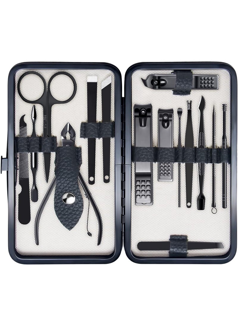 FIXBODY Nail Clippers for Men, Nail Grooming Kit, Manicure Kit Gift for Men, Nail Clippers Set for Women, Fingernail Clippers and Toenail Clippers