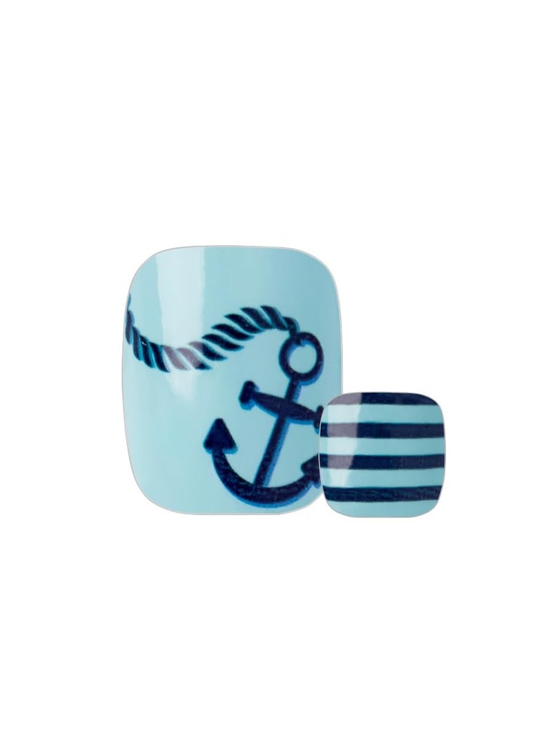 Color Street 'Anchors Aweigh' (FPC022) - Nail Polish Strips Seas the Day 2024, 16 Count (Pack of 1)