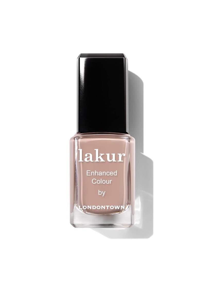 LONDONTOWN lakur Nail Polish - Chip-Resistant, Non-Toxic, Conditions & Hydrates Nails | Nude Brown, .40 fl oz
