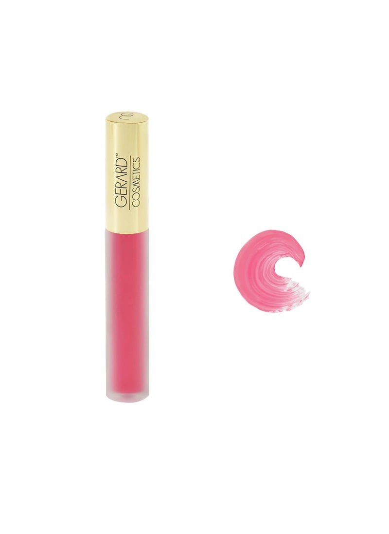 Gerard Cosmetics HydraMatte Liquid Lipstick Honeymoon, Pink Lipstick with Matte Finish, Long Lasting and Non Drying, Super Pigmented Fully Opaque Lip Color