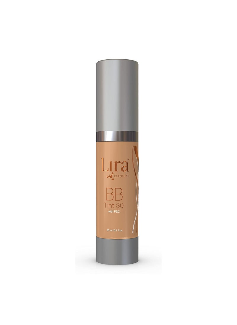 Lira Clinical BB - SPF 30 Tinted BB Cream with PSC & Vitamins - Full coverage - 0.7 fl oz. (BB Tint 30)
