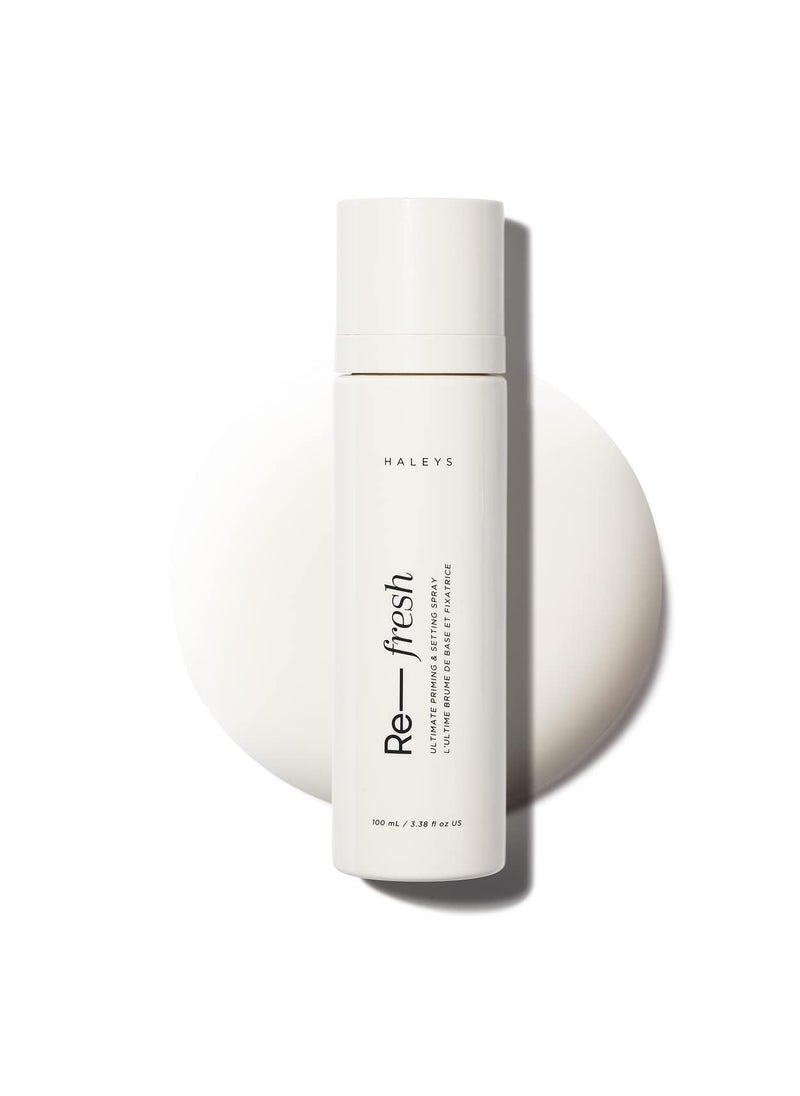 HALEYS Priming & Setting Spray, Makeup Longwear, Nourishing, Soothes, Calms Skin, Lightweight, Balance Oil, Refreshes, For All Skin Types & Tones, Vegan & Cruelty Free, Fragrance-Free, Alcohol-Free