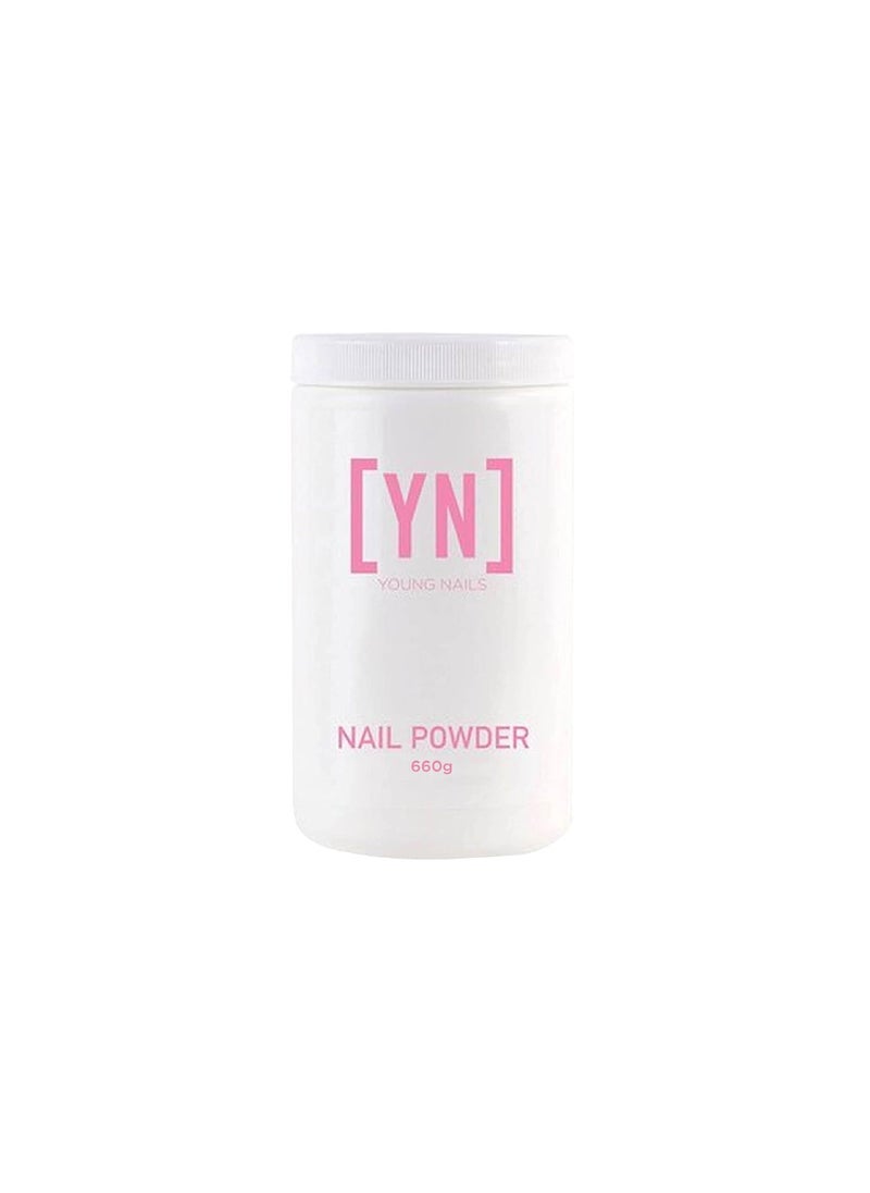 Young Nails Acrylic Cover Powder - Self-Leveling Acrylic Nail Powder, Clear Nude Pink White Acrylic Powder for Nail Extenstion, Professional Grade, Superior Adhesion, Color - Flamingo, 660g