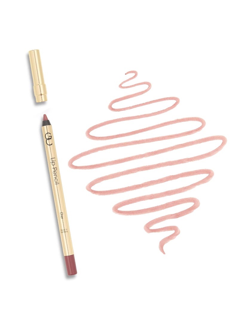 Gerard Cosmetics Lip Pencil (Cher), Ultra Pigmented Matte Neutral Mauve Lip Liner, Long Lasting, Hydrating Creamy Formula, Cruelty Free