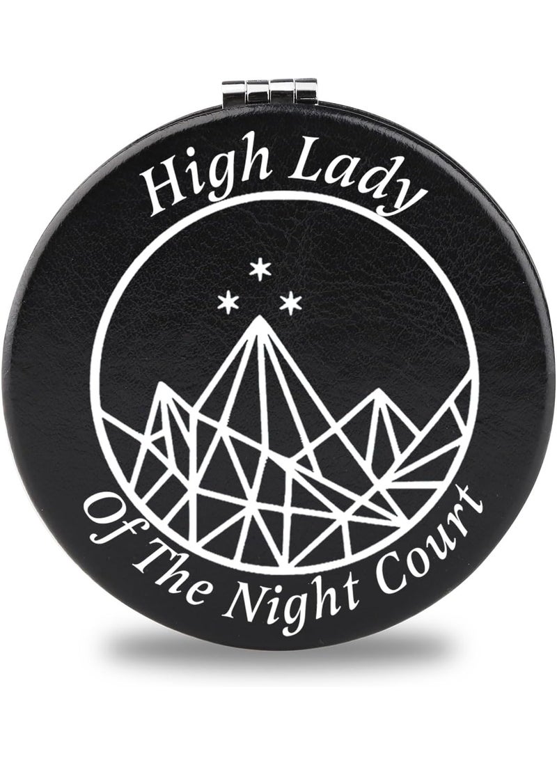 SEIRAA Fantasy Book Night Court Makeup Mirror High Lady Feyre Darling Gifts Velaris City of Starlight Pocket Mirror (High Lady)