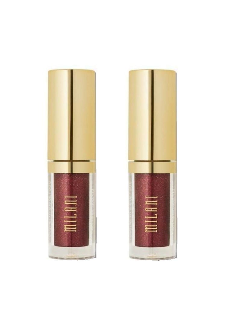 Pack of 2 Milani Metallic Lights Pearl Liquid Eyeshadow, Fiery Metallic 02