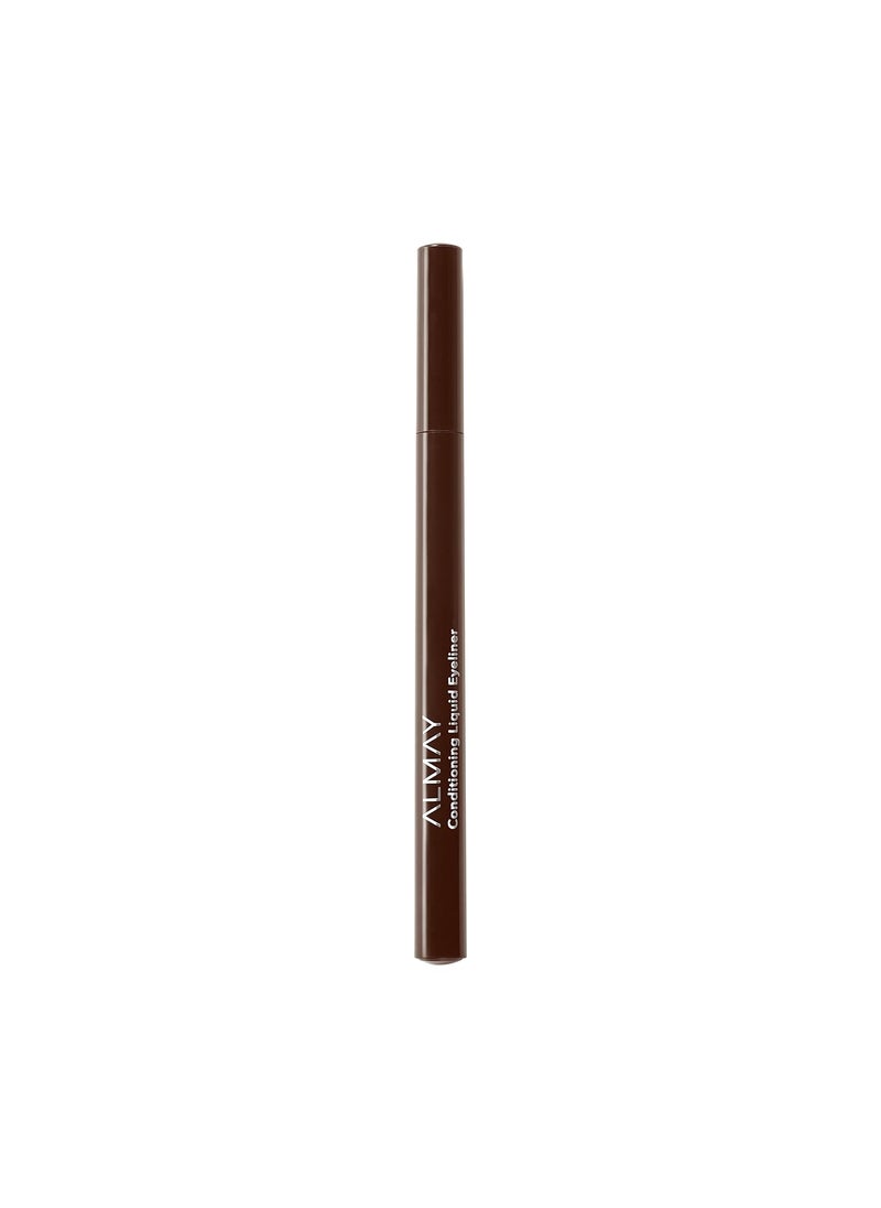 Almay Conditioning Liquid Eyeliner, Longwearing, Waterproof, Hydrating, 20 Brown, 0.03 fl oz.