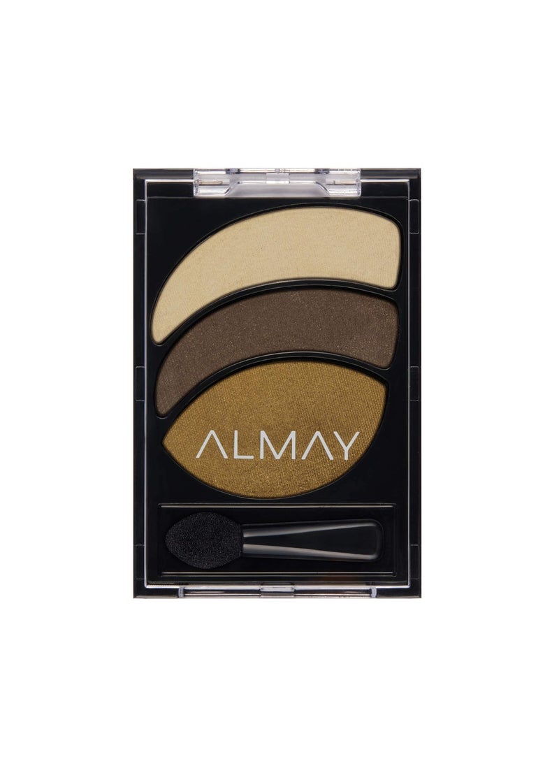 Almay Shadow Trio Palette, Longlasting Smoky Eyeshadow Makeup, Three Shades, Hypoallergenic, 030 Coppery Blaze, 0.087 oz