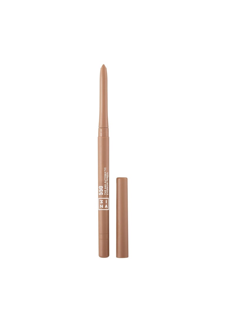3INA The 24H Automatic Eyebrow Pencil 550 - Defines And Fills Your Eyebrows - Offers A 24H Waterproof Formula - Features An Integrated Sharpener And Automatic Format - Creamy - Blonde - 0.011 Oz