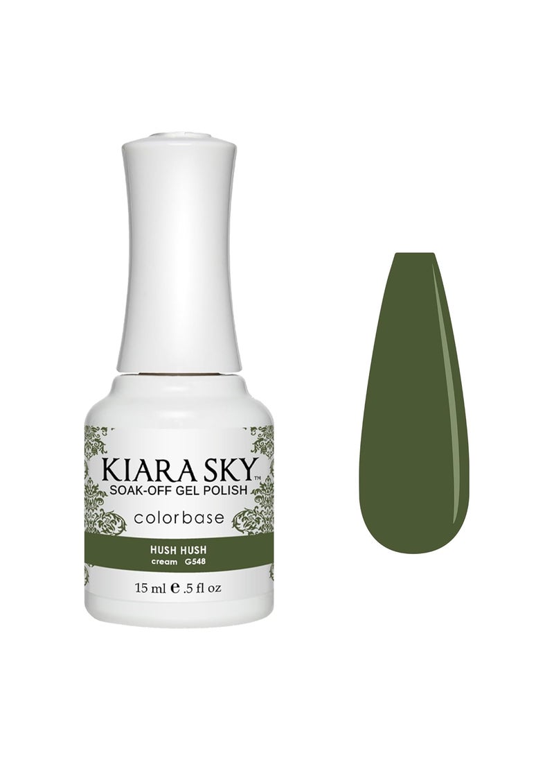 KIARA SKY Soak Off Gel Nail Polish 0.5 fl oz, HUSH HUSH (G548)