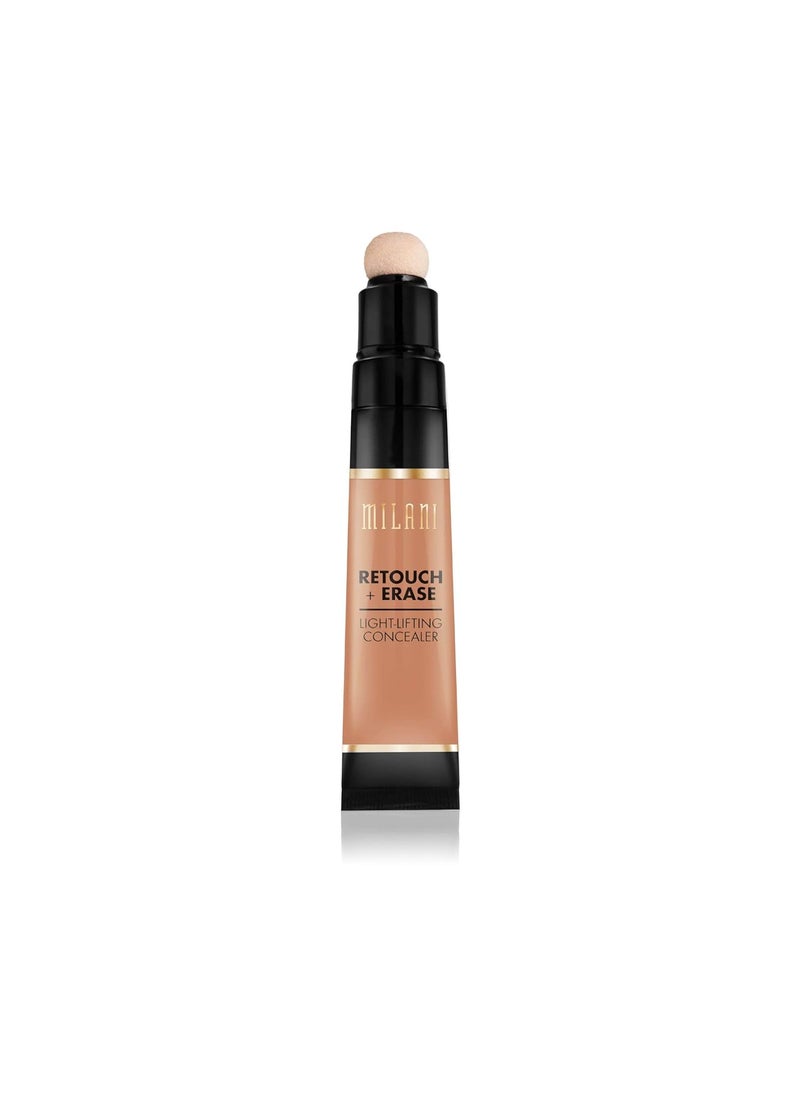 Milani Retouch + Erase Light-Lifting Concealer - Deep Honey (0.24 Ounce) Cruelty-Free Liquid Concealer with Cushion Applicator Tip to Cover Dark Circles, Blemishes & Skin Imperfections