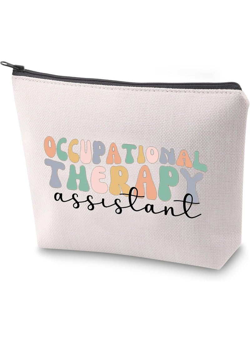 ZJXHPO Occupational Therapy Assistant Survival Kit OTA Makeup Bag With Zipper OT Assistant Appreciation Gift OTA Graduation Gift COTA Cosmetic Bag (OT Assistant)