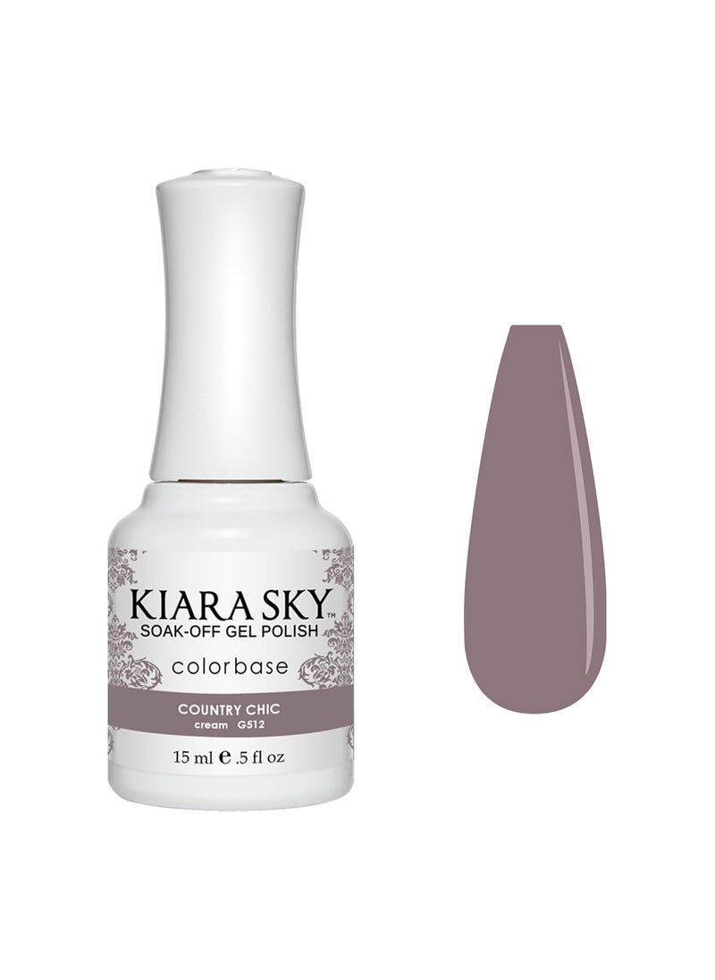 KIARA SKY Soak Off Gel Nail Polish 0.5 fl oz, COUNTRY CHIC (G512)