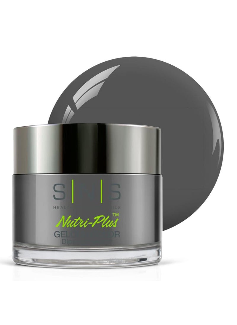 SNS Nail Dip Powder, Gelous Color Dipping Powder - Wind Surf (Matte Gray) - Long-Lasting Dip Nail Color Lasts 14 Days - Low-Odor & No UV Lamp Required - 1oz