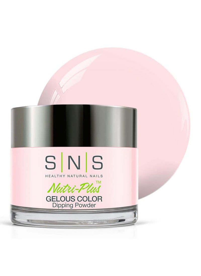 SNS Nail Dip Powder, Gelous Color Dipping Powder - Barely Touch (Natural, Nudes/Pastel, Cream) - Long-Lasting Dip Nail Color Lasts 14 Days - Low-Odor & No UV Lamp Required - 1oz