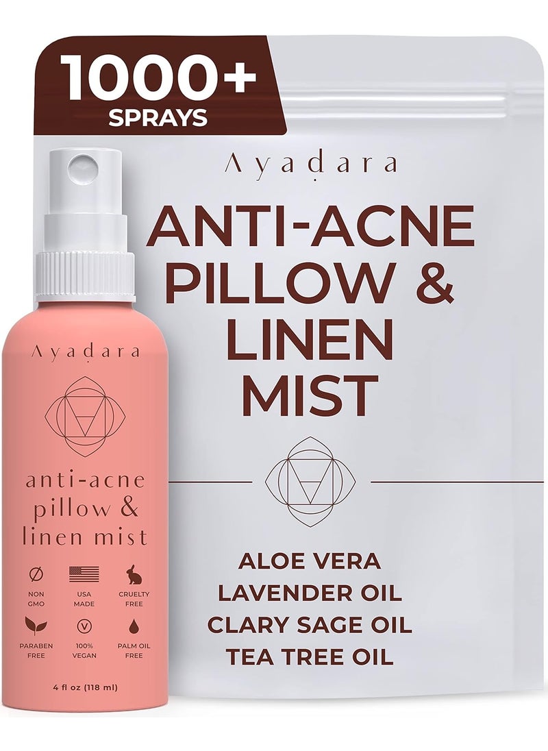 Lavender Anti-Acne Pillow Mist, 1000 Sprays, 1 Fluid Ounce