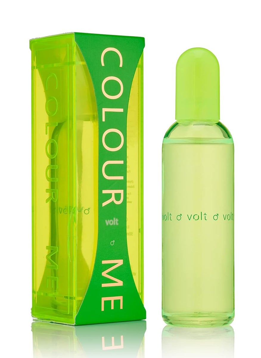 Milton-Lloyd Colour Me Volt - Cologne for Men - Aromatic Fougere Fragrances - Mens Cologne - Long Lasting Perfume for Men - Eau de Parfum - 3 oz