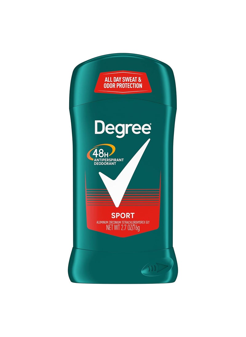 Degree Men Original Antiperspirant Deodorant for Men, Pack of 4, 48-Hour Sweat and Odor Protection, Sport 2.7 oz