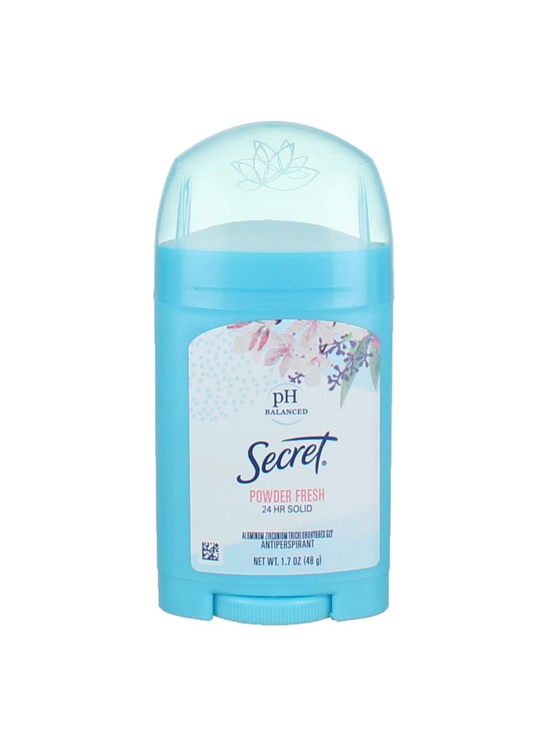 Secret Powder Fresh Solid Antiperspirant Deodorant 1.7 Ounce (Pack of 4)