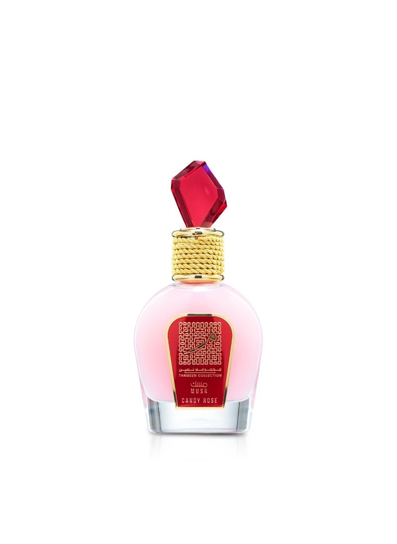 Lattafa Musk Candy Rose Thameen Collection Eau de Parfum Spray for Women, 3.4 Ounce