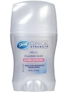 Secret Clinical Strength Invisible Solid Women's Antiperspirant & Deodorant, Powder Protection, 1.6 Oz (2 Pack)