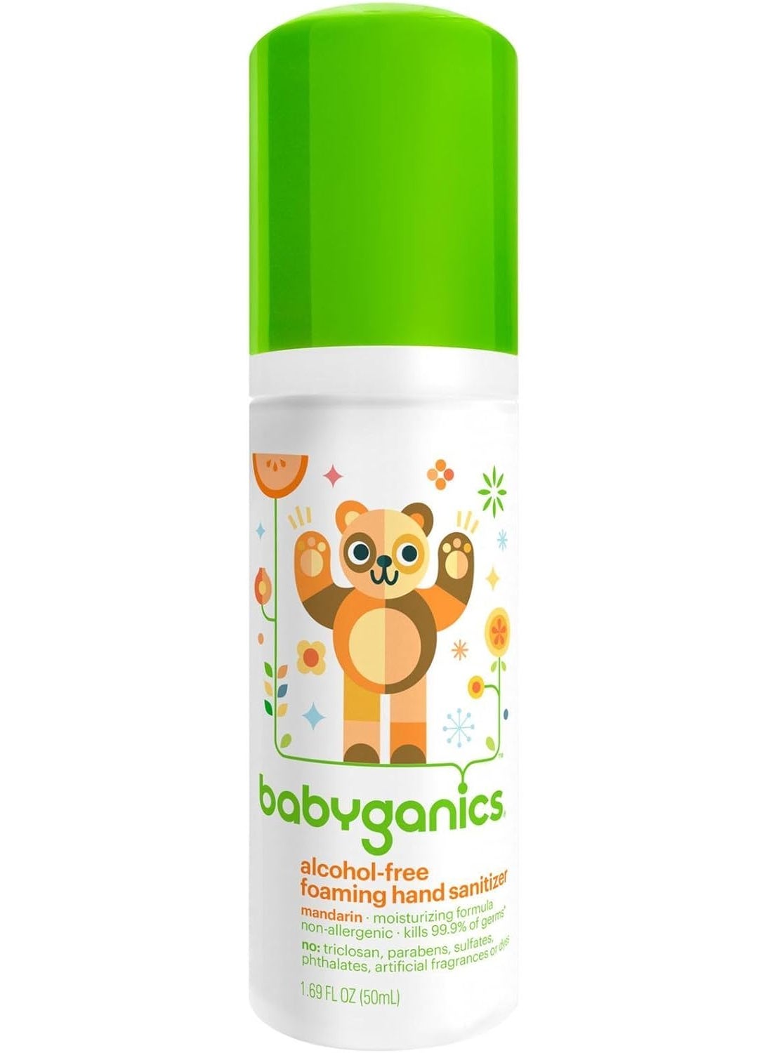 Babyganics Alcohol Free Foaming Hand Sanitizer - Mandarin - 1.69 oz