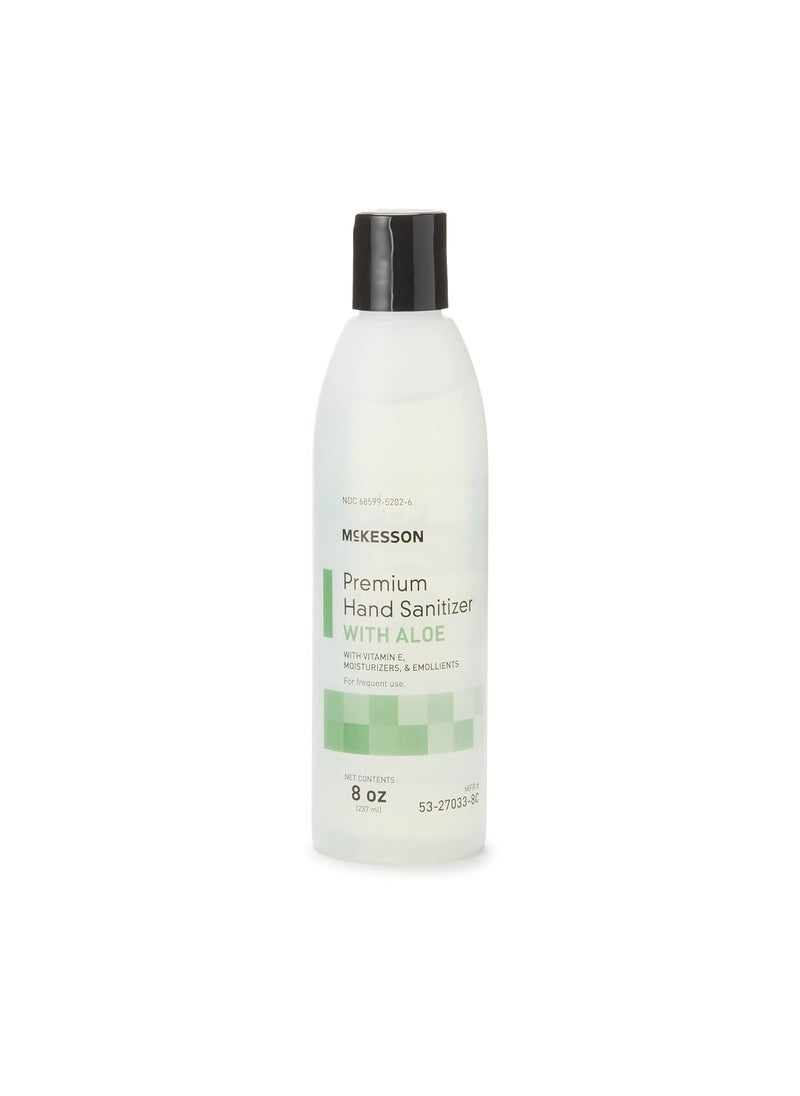 McKesson Hand Sanitizer with Aloe, 8 oz [Pack of 1] 70% Ethyl Alcohol, Spring Water Scent