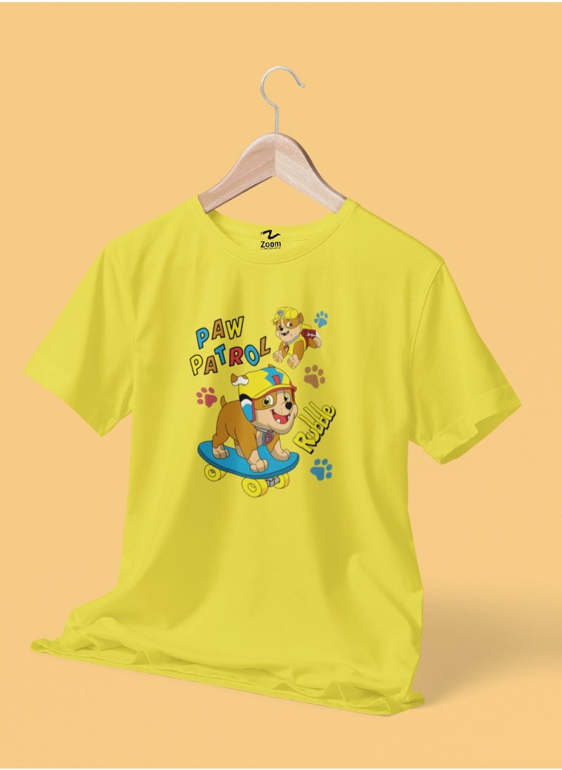 Rubble Paw Patrol Shirt Design for Kids