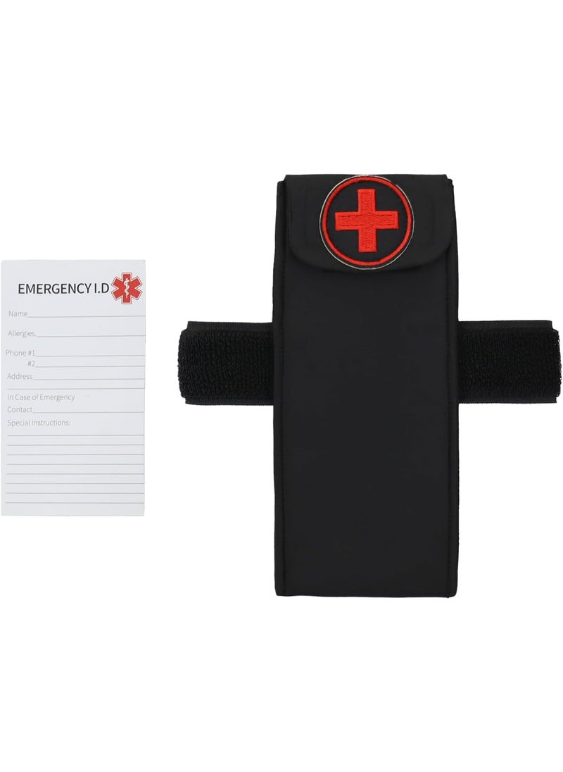 Rainbowstar Epipen Medical Carrying Case, 2 EpiPen Carrier, Slim Sports Outdoors, Black
