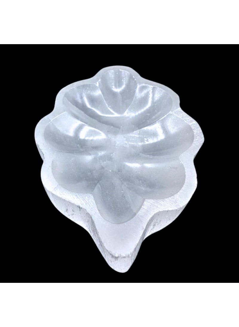 Selenite Leaf Bowl - 4
