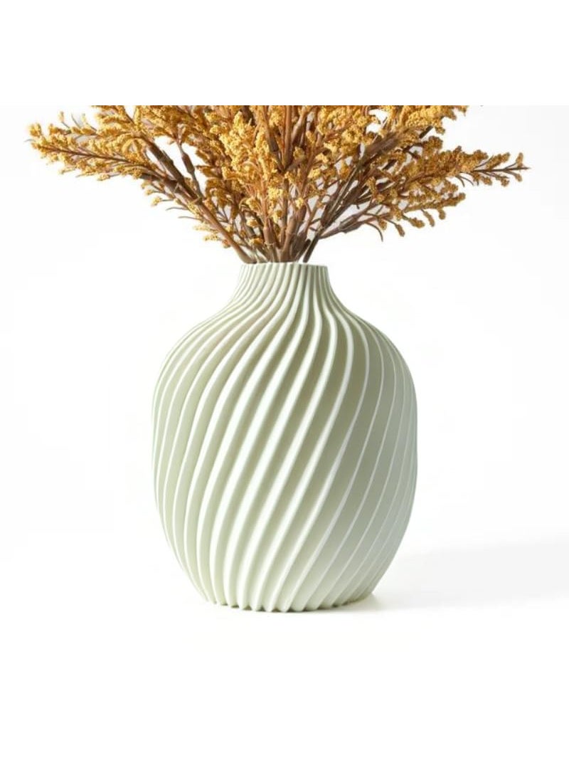 The Isopod Vase by OCEAN 3D Elegant 3D Printed Decor EcoFriendly PLA Perfect for Modern Interiors Traffic White