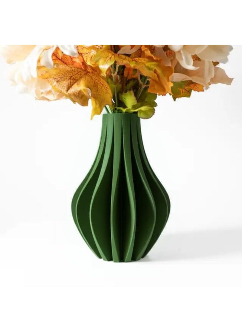 The Dwarf Vase by OCEAN 3D Elegant 3D Printed Decor EcoFriendly PLA Perfect for Modern Interiors Yellow Green