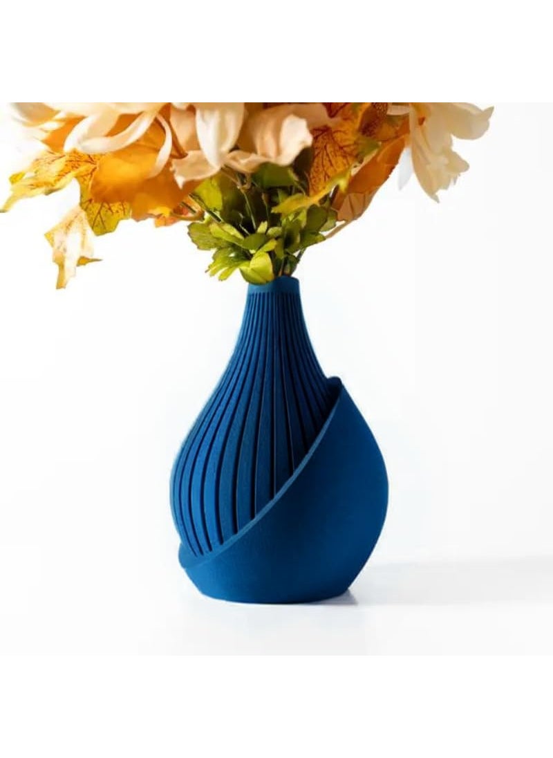 The Murex Vase by OCEAN 3D Elegant 3D Printed Decor EcoFriendly PLA Perfect for Modern Interiors Ultra Marine Blue