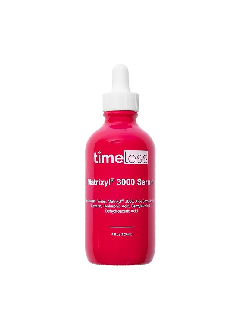 Timeless Skin Care Matrixyl 3000 Serum - Personal Care Face Serum Supports Hydration - with Hyaluronic Acid - Fragrance-Free - for Skin Care - 4 oz
