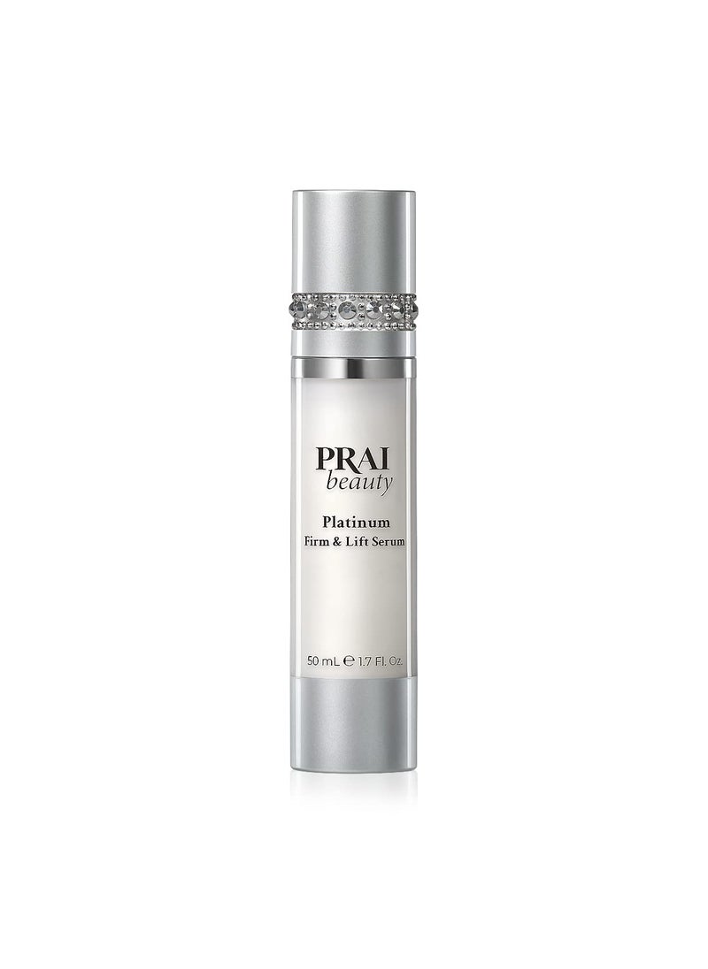 PRAI Beauty Platinum Firm and Lift Serum, Anti-Aging Face Serum for Instant Face Lift, Nourishing and Hydrating Serum, Vegan, Cruelty-Free, 1.7 Fl oz