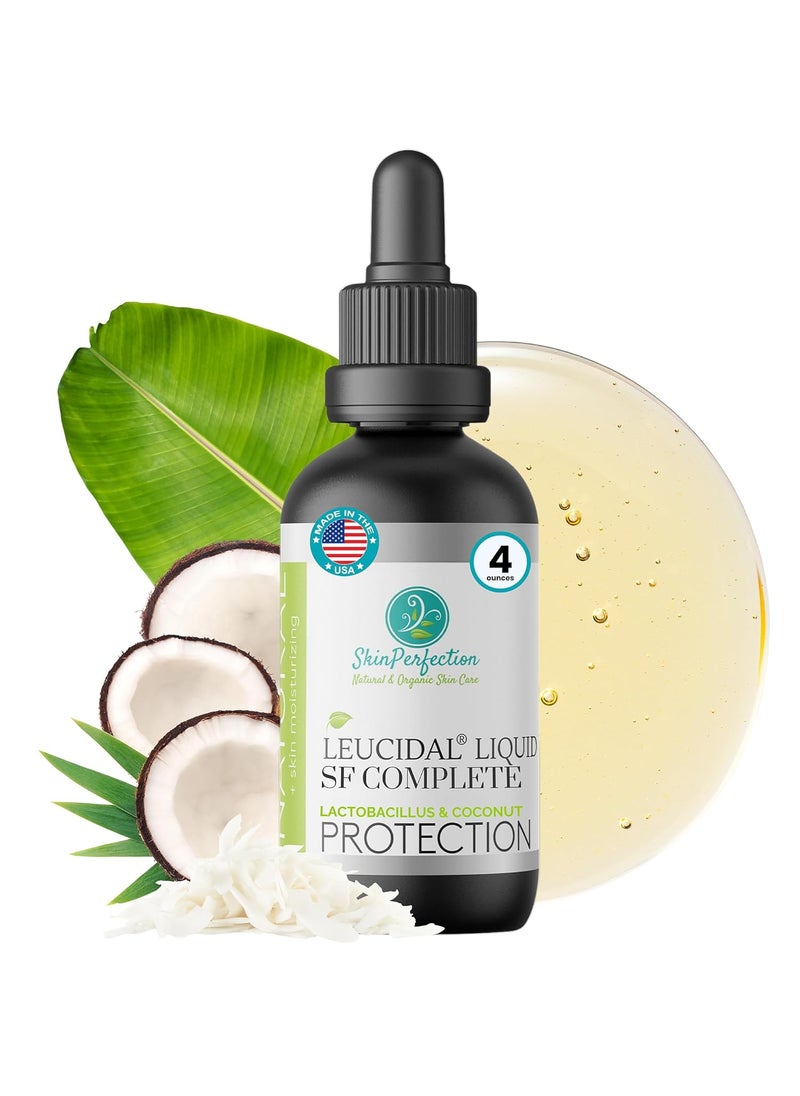 Skin Perfection Leucidal Liquid SF Complete - Compatible with Hyaluronic Acid Serum & Anti Aging Serum - DIY Natural Preservative Alternative for Cosmetics (4 ounce)